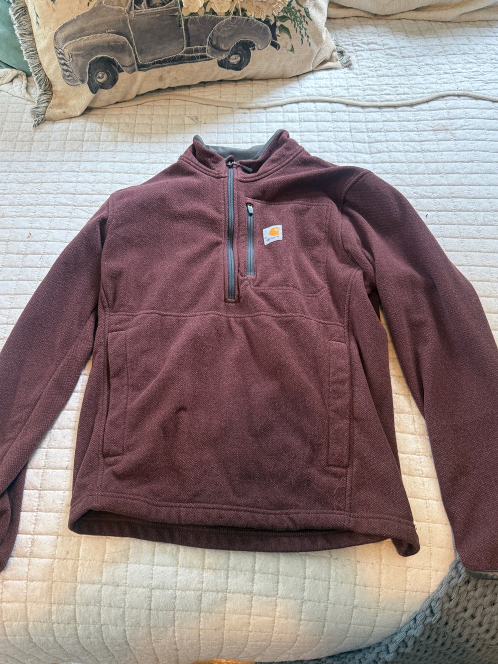 Carhartt Men's Maroon Quarter-Zip